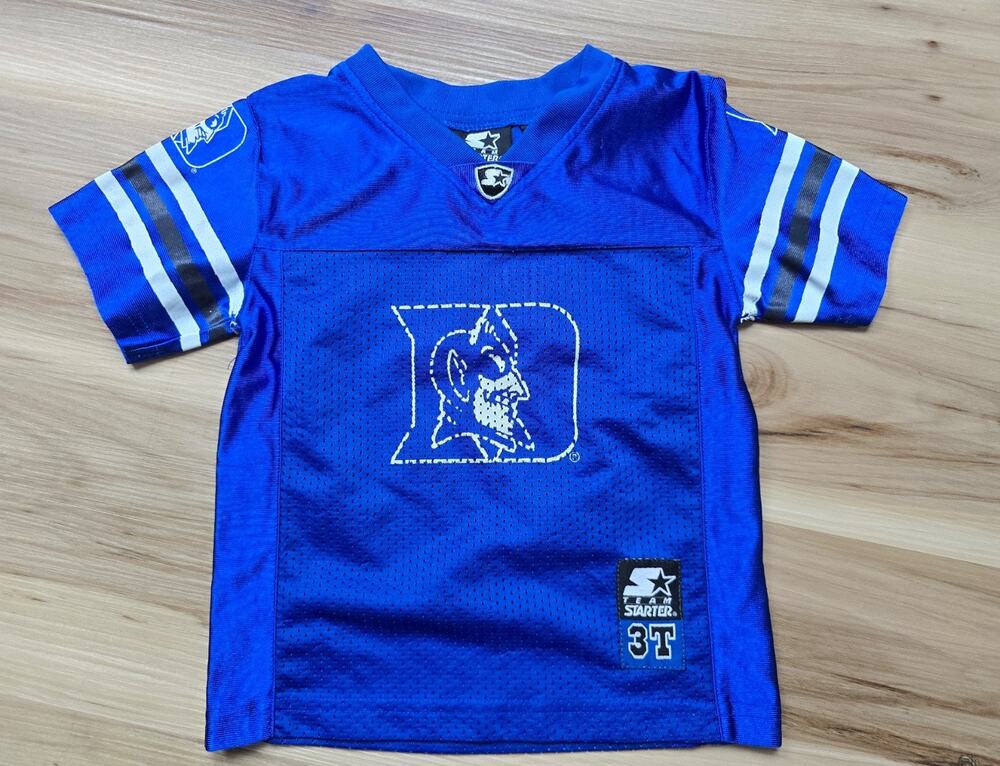 Vintage Duke Blue Devils 3T Toddler Football Jersey by Starter